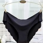 Silk Feel Women's Mid-Low Waist Seamless Thongs