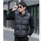 Men's Mandarin Collar Zip Cardigan - Casual Outerwear