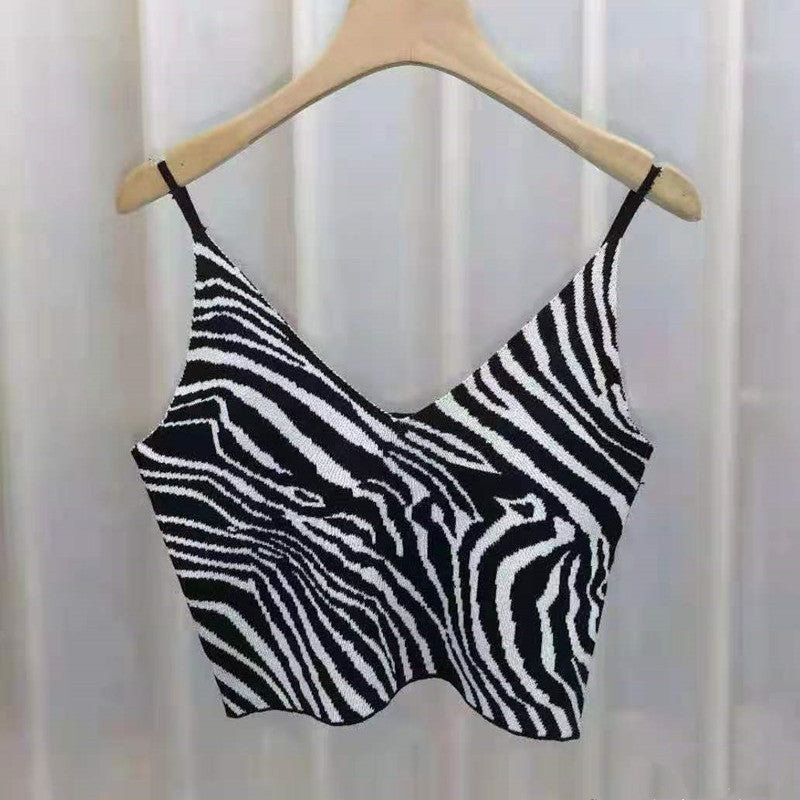 Striped Spaghetti Strap Vest for Trendy Street Style