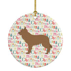 Berger Picard Merry Christmas Ceramic Ornament