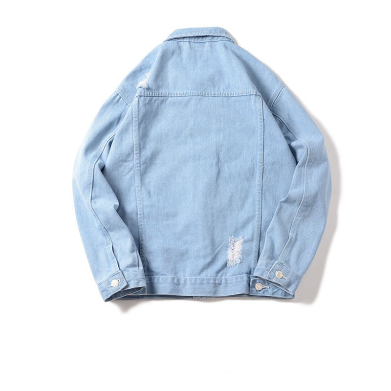 Trendy Men's Casual Loose Denim Jacket for All Seasons