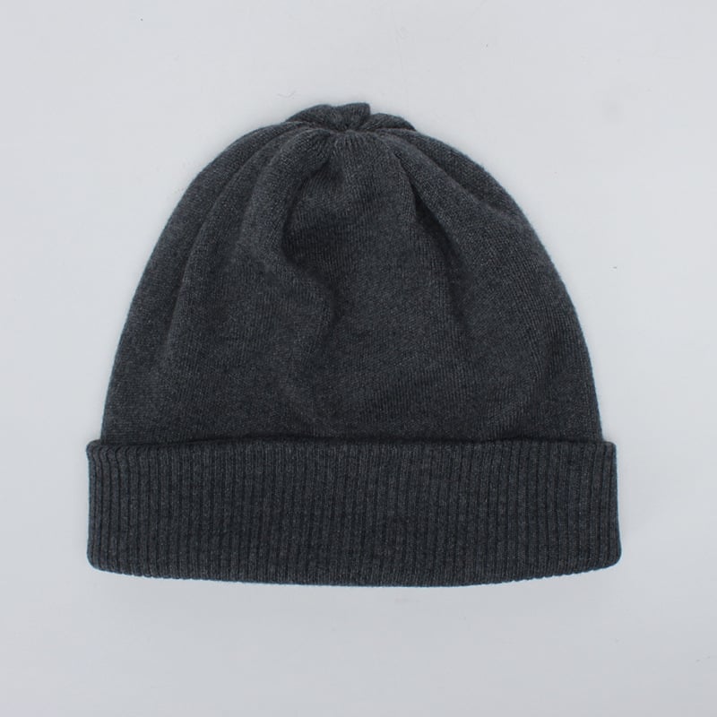 Children's Double Layer Thick Wool Knitted Hat | Embroidered Cap