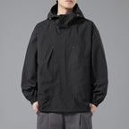 Men's Windproof Waterproof Hooded Jacket for Outdoors