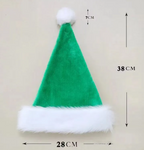 Soft Plush Christmas Hat | Embroidered Cap