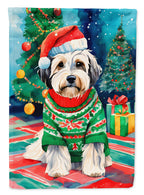 Tibetan Terrier Christmas Garden Flag