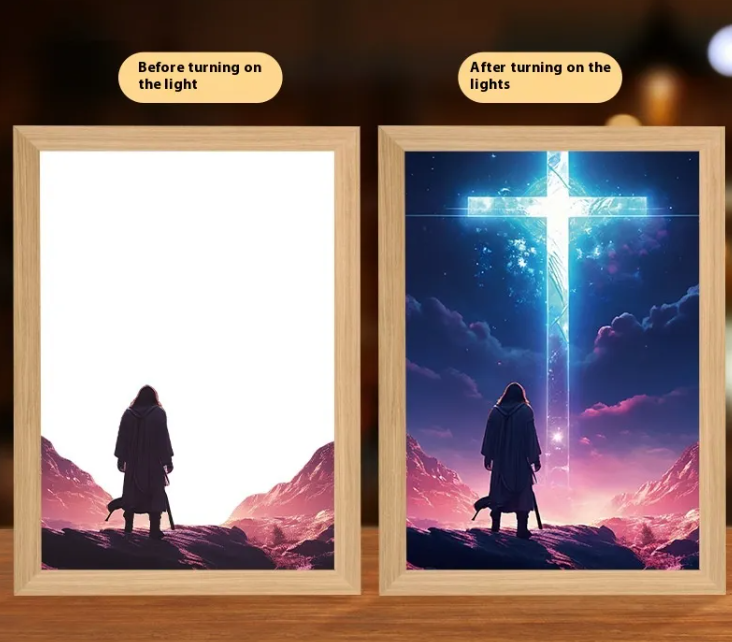 [Duplicate] Illuminated Jesus LED Art Decor | Christian Home Decor