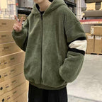 2021 Men’s Thick Lamb Wool Zipper Pullover Coat | Streetwear