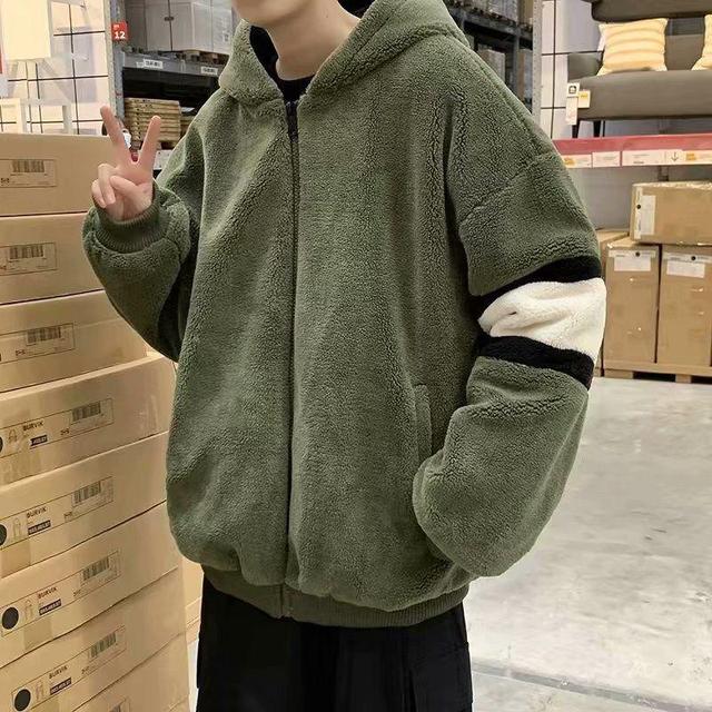 2021 Men’s Thick Lamb Wool Zipper Pullover Coat | Streetwear