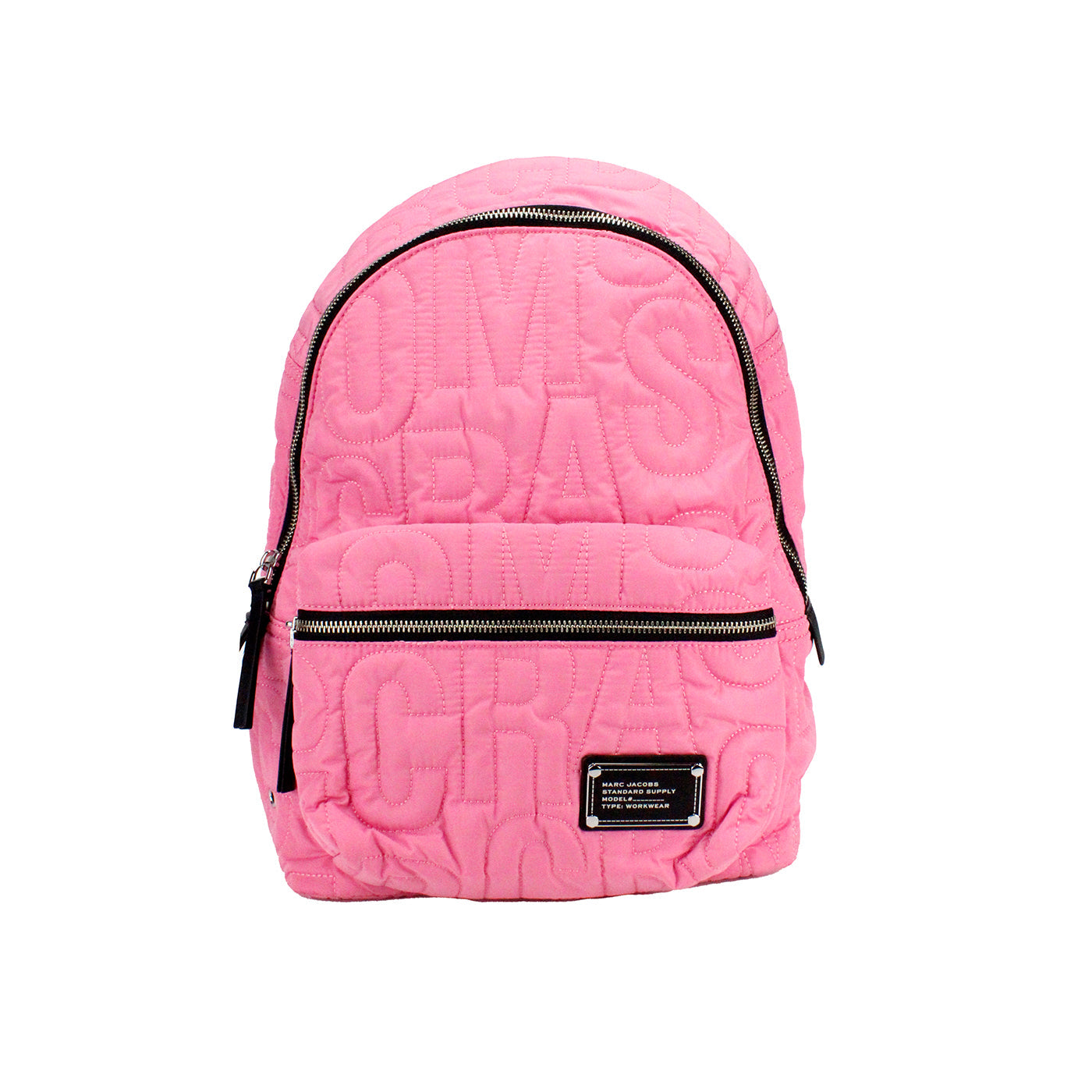 Marc Jacobs Medium Candy Pink Monogram Quilted Puffy Backpack | Streetwear