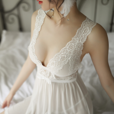 Lingerie Sexy Sheer Cami Nightgown for Women