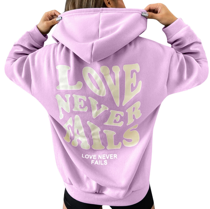 European American Ladies Printed Pullover Sweater | Streetwear