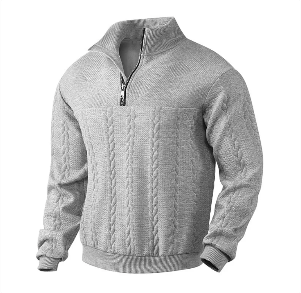 Men's Jacquard Long-Sleeve Sweater