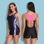 Women's Conservative Sporty One-Piece Swimsuit