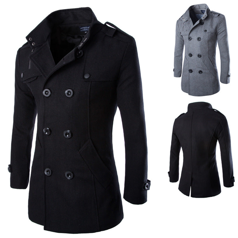 Men's Woolen Coat Jacket