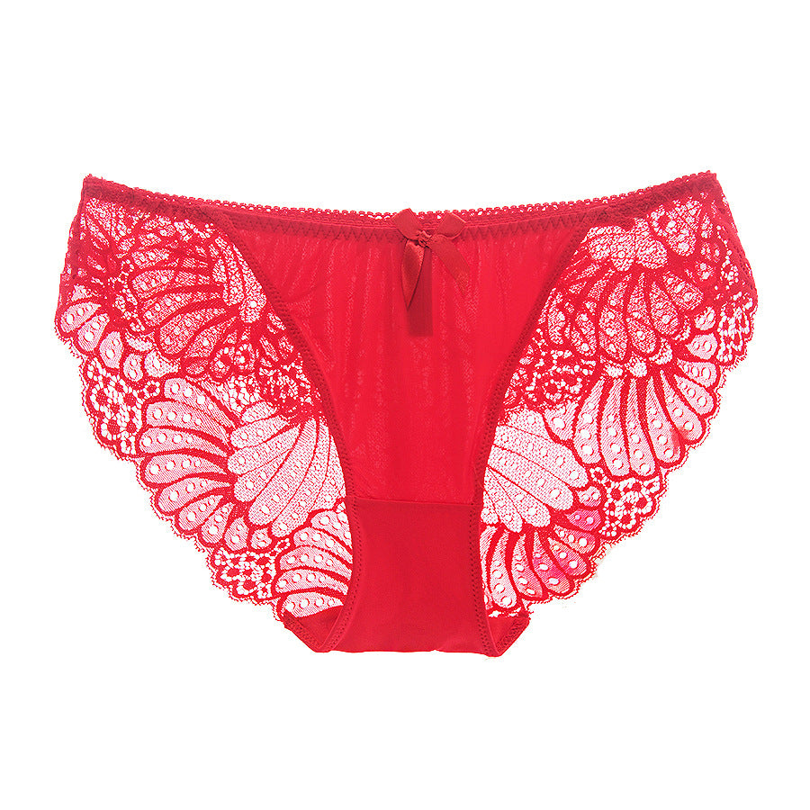Low Waist Ice Silk Lace Panties - Sexy Temptation
