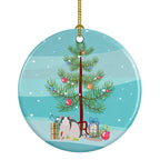Husky Rat Merry Christmas Ceramic Ornament