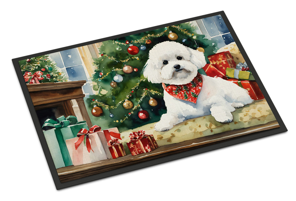 Bichon Frise Cozy Christmas Doormat