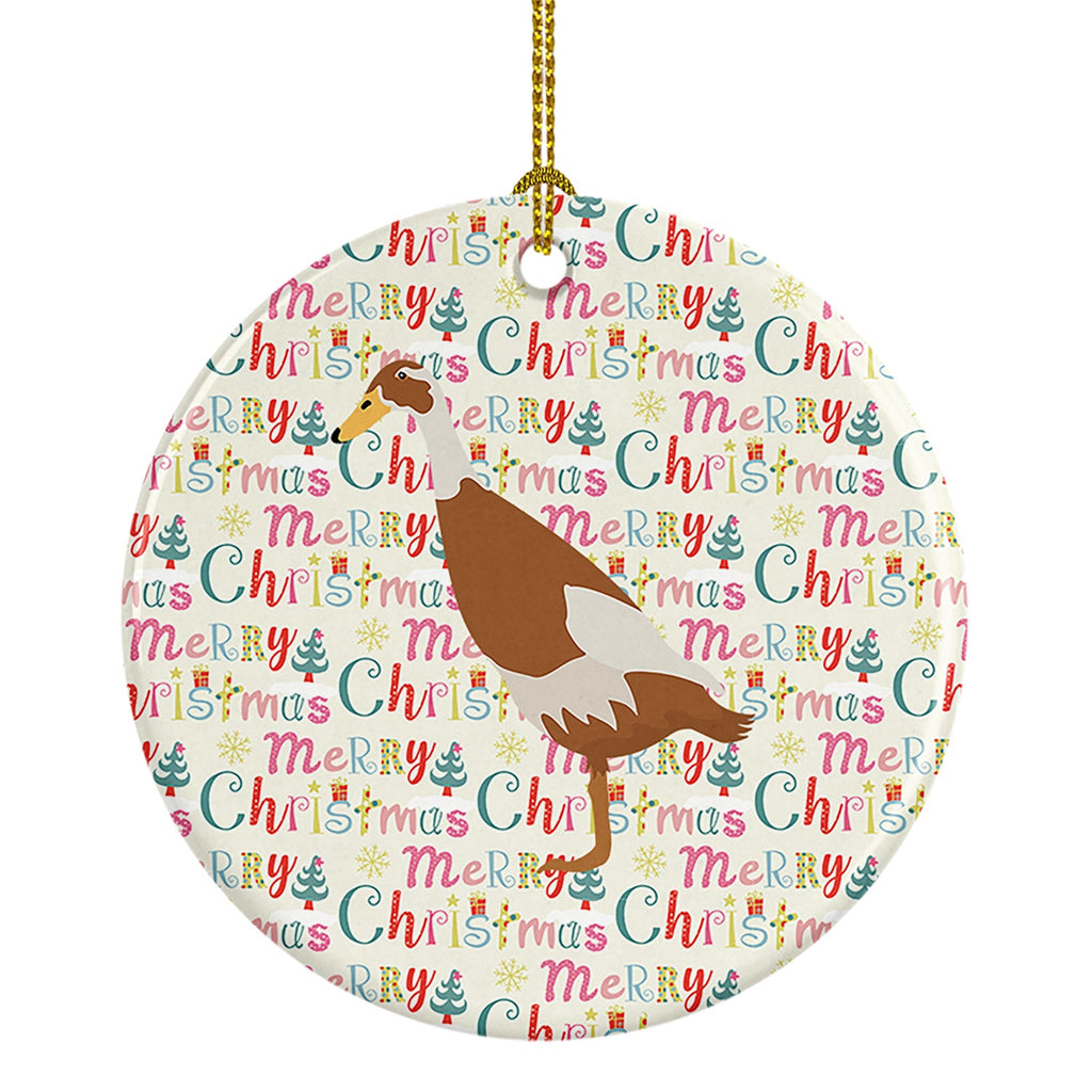 Indian Runner Duck Christmas Ceramic Ornament