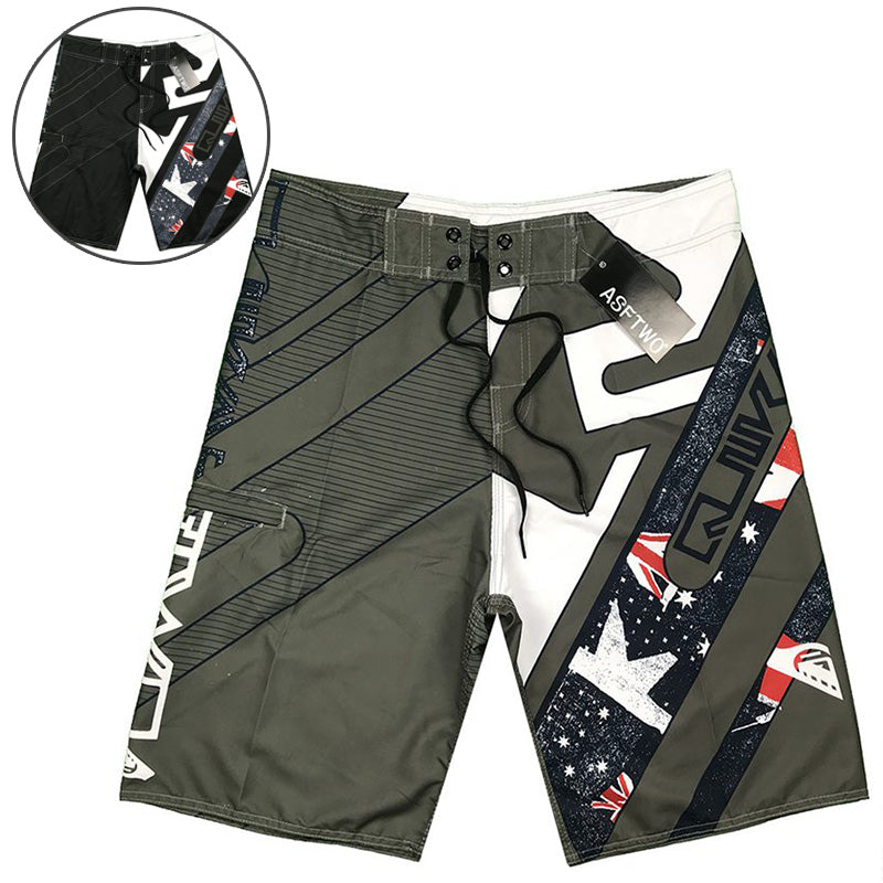 Men's Graphic Print Surf Board Shorts