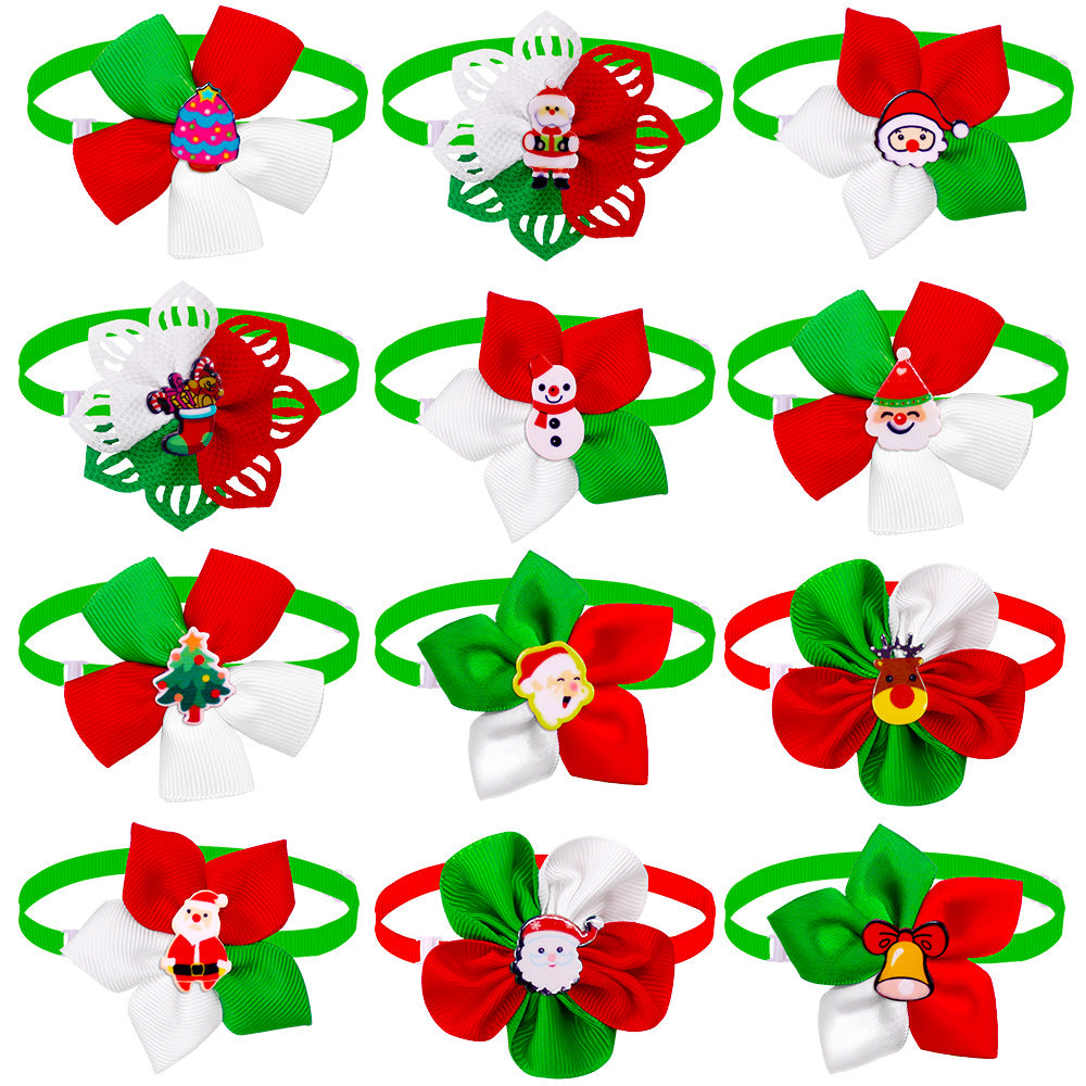 Christmas Pet Bow Tie Ornament for Dogs and Cats