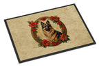 Belgian Tervuren Christmas Flowers Doormat