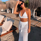 Solid Color Lace Bikini Set for Women - 2024 New Style