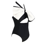 2024 Women's Halter One-Piece Swimsuit with Bow