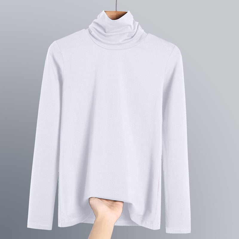 Women's New Pure Cotton Turtleneck Top