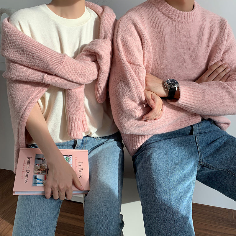 Men's Winter Round Neck Sweater for Students