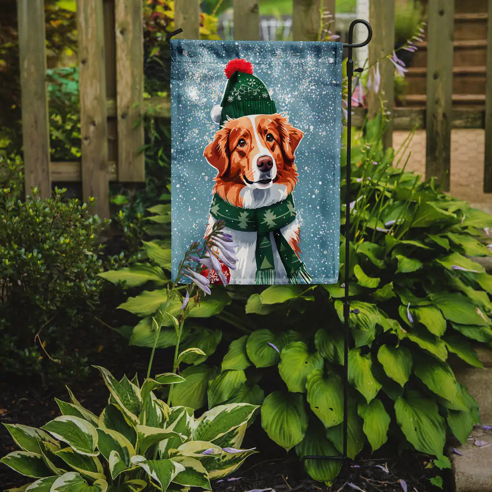 Nova Scotia Duck Toller Christmas Garden Flag