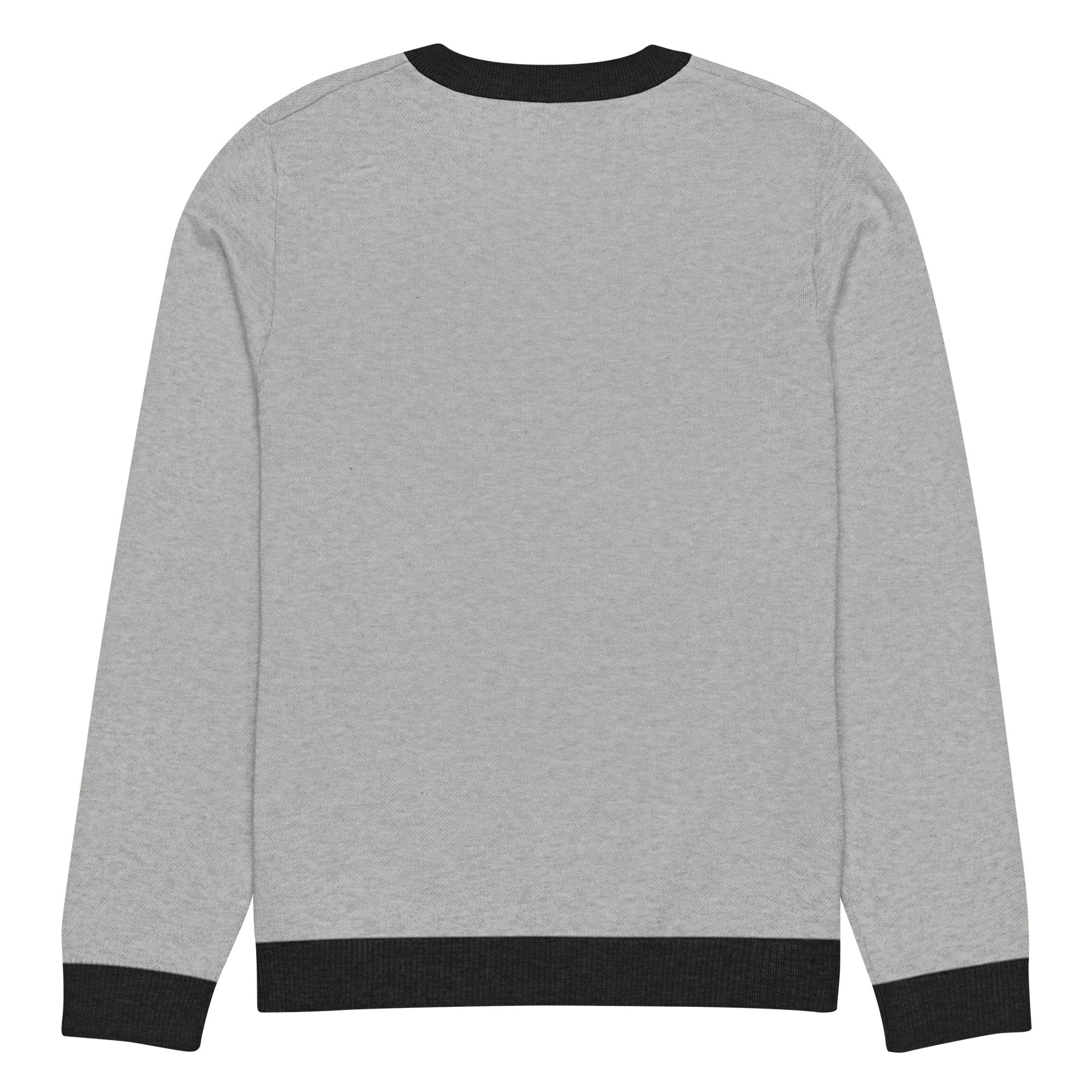 Knitted Whale Tail crew neck sweater