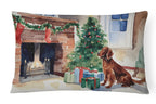 Irish Setter Cozy Christmas Throw Pillow