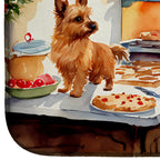 Norwich Terrier Christmas Cookies Dish Drying Mat