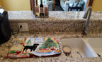 Rottweiler Christmas Cookies Dish Drying Mat