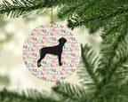 Great Dane Merry Christmas Ceramic Ornament