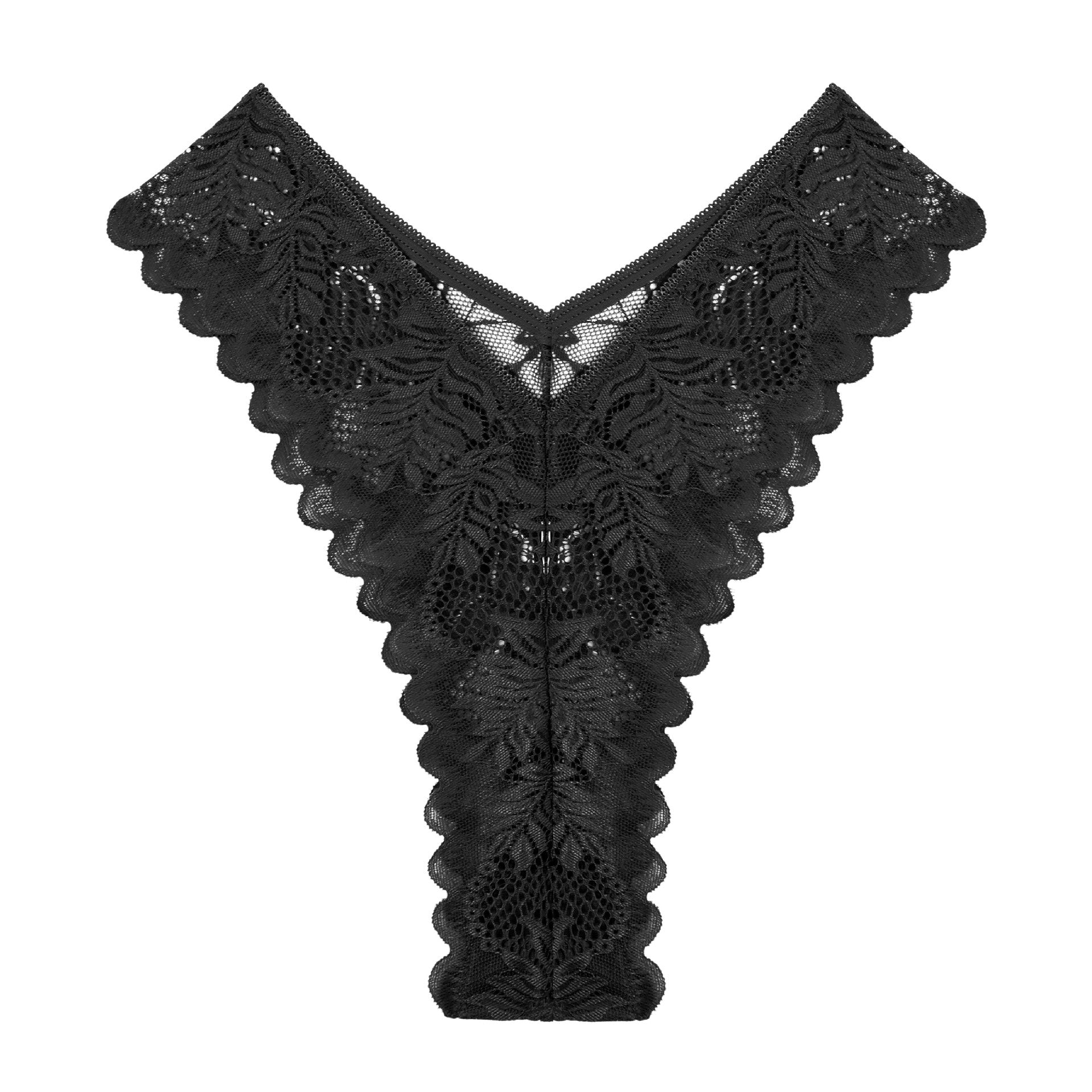 Lace Thong High Waist Women with Low Waist High Slit