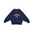 Women's Autumn V-neck Pullover Hoodie with Embroidery | Streetwear