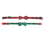 Christmas Snowflake Bowtie Collar for Dogs and Cats