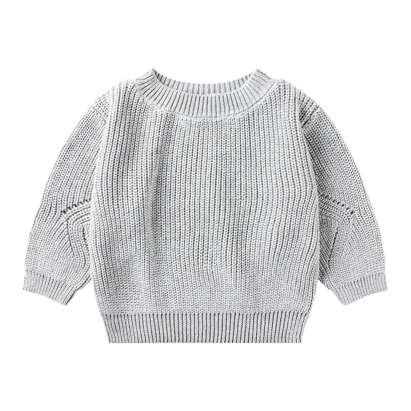 Boys' Knitted Pullover Sweater for Autumn and Winter | Streetwear