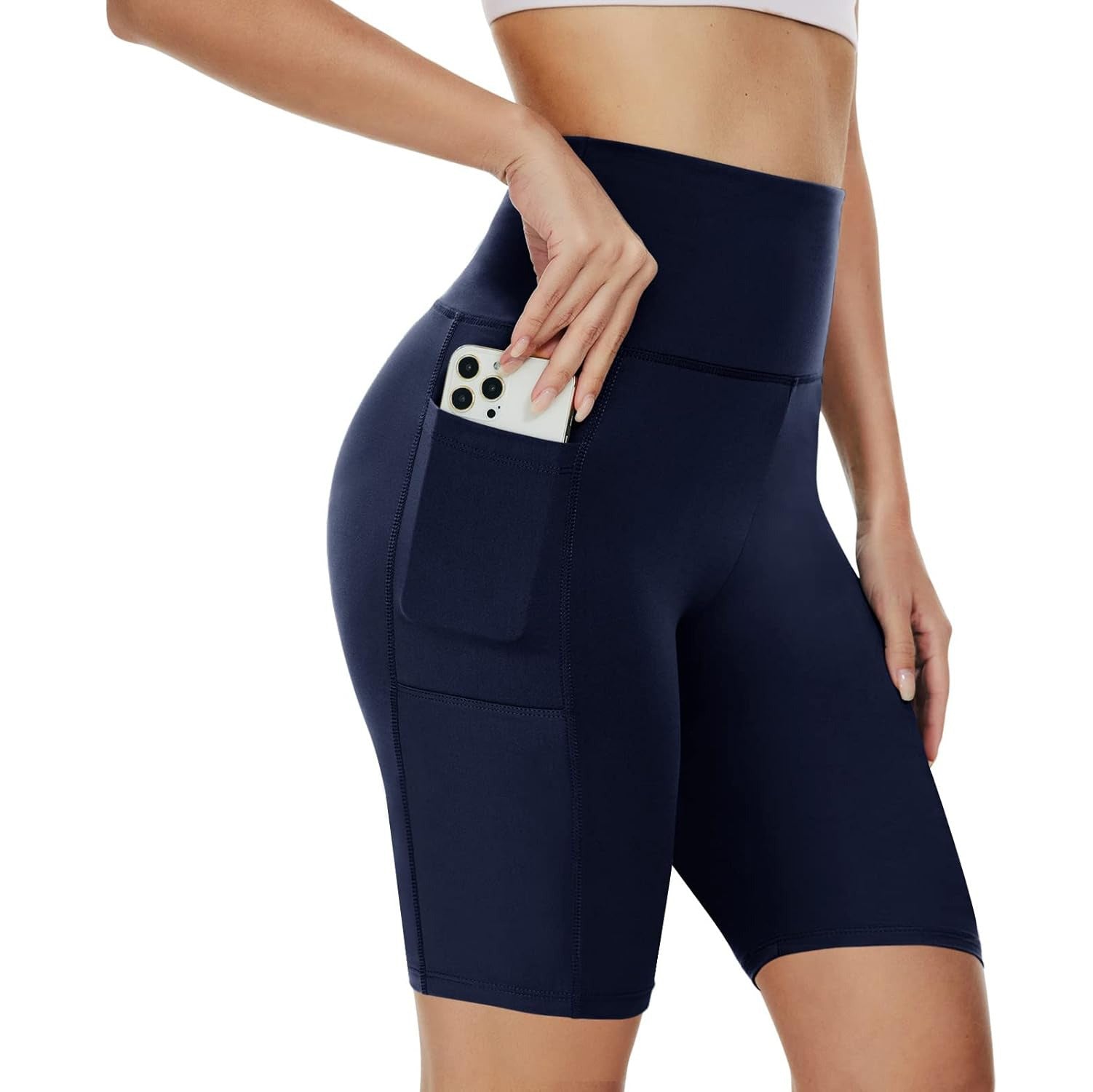 High Waist Pocket Women's Sweat Shorts