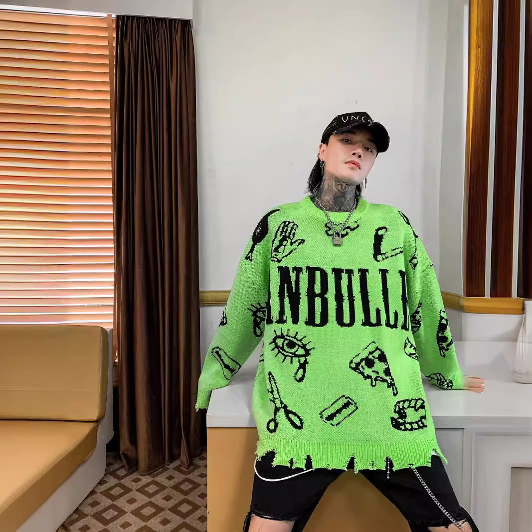 Street Tide Women's Loose Long Sleeve Pullover | Streetwear