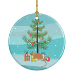 Spiny Mouse Merry Christmas Ceramic Ornament