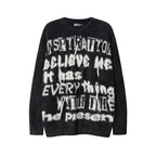 Men's Retro Fashion Sweater with Contrast Color Tassels