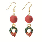 Christmas Series Cute Snowman and Santa Earrings