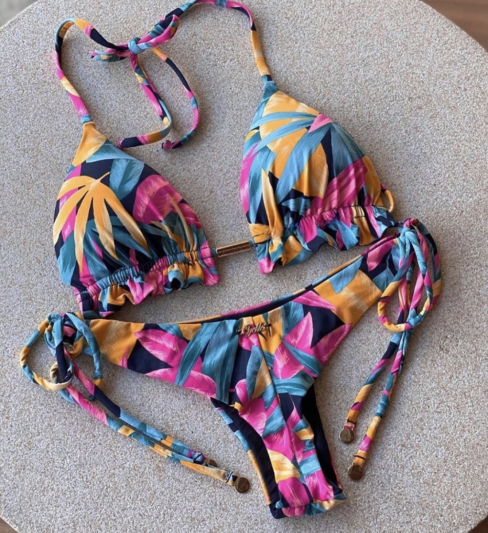 2021 Brazilian Women's Print Bikini in 33 Colors