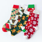 Christmas Themed Mid-Calf Socks for Men and Women
