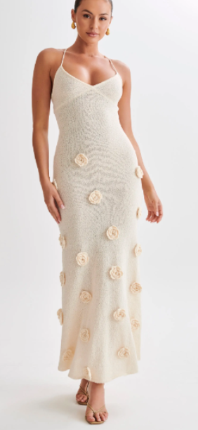 Bloom Knit Floral Dress for Women