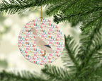 West Harlequin Duck Christmas Ceramic Ornament