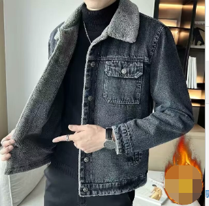 Denim Jacket Donkey - Thickened Casual Men's Outerwear