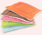 Pet Cooling Mat with Candy Color Fleece Blanket